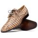 Marco Di Milano ''Apricena'' Rustic Orix Genuine Caiman Crocodile Dress Shoes